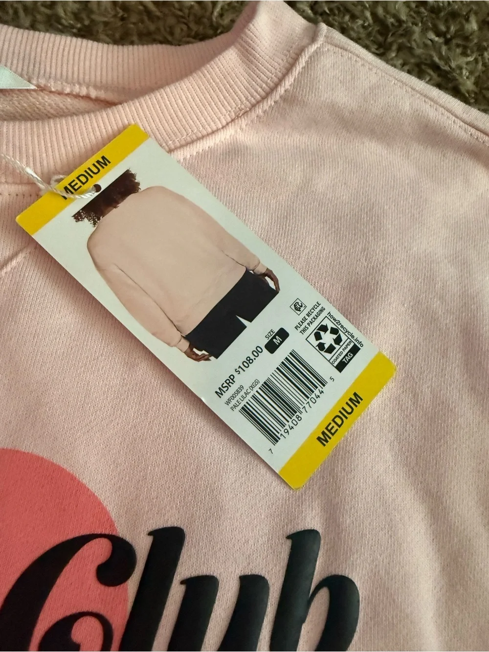 Wildfox Pink Brunch Club Every‎ Day Crewneck Sweatshirt